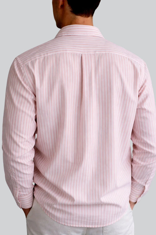 PINSTRIPED SHIRT | PASTEL PINK