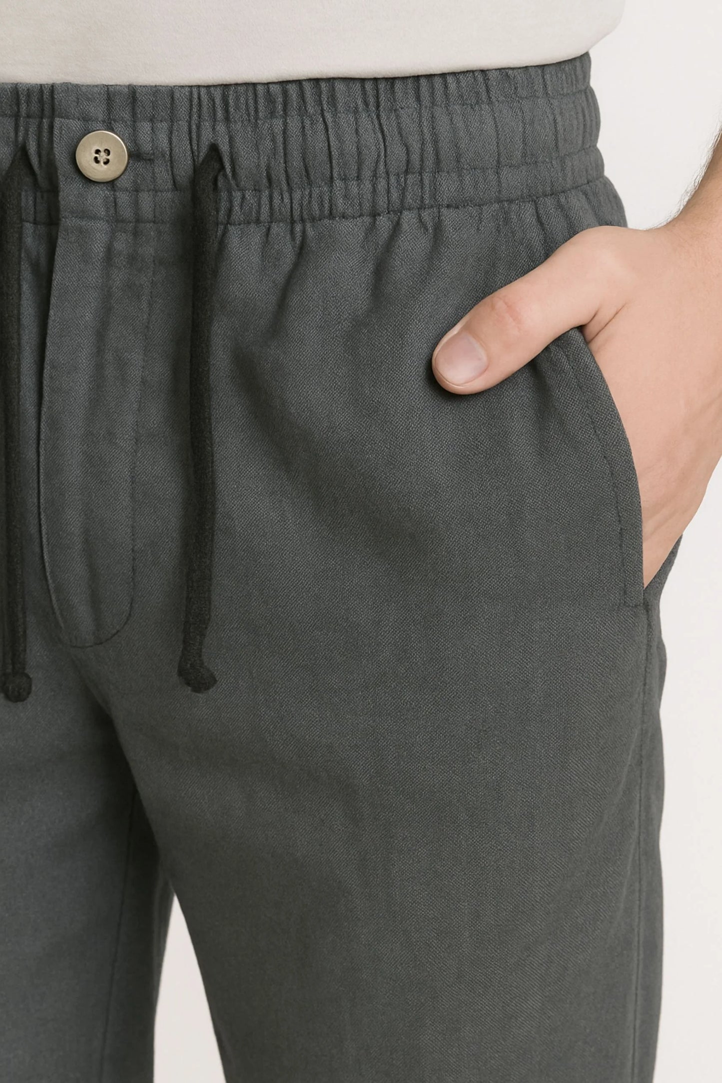 LINEN TROUSER | CHARCOAL