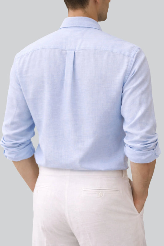 LINEN SHIRT | GLACIER BLUE