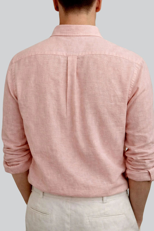LINEN SHIRT | BUBBLE GUM