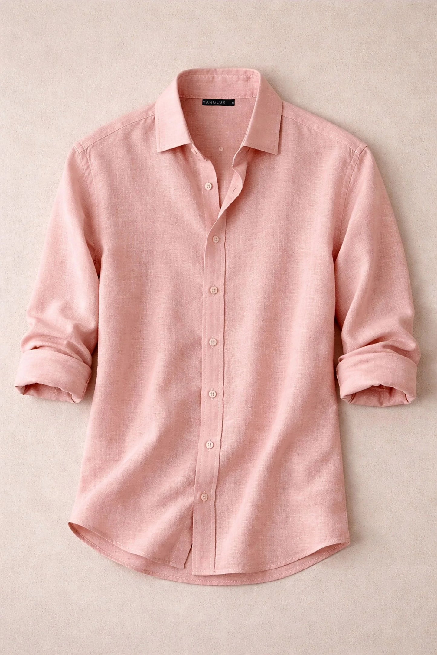 LINEN SHIRT | BUBBLE GUM