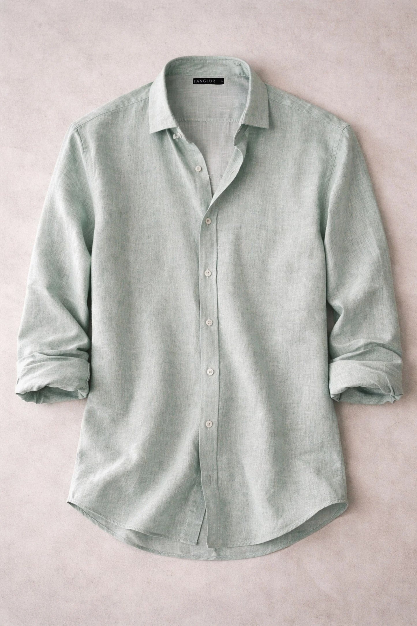 LINEN SHIRT | MIST GREEN