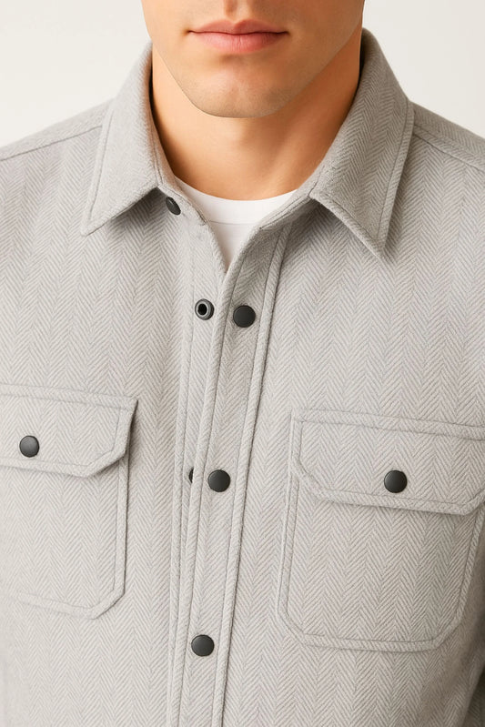 FLANNEL SHACKET | SMOKE GREY