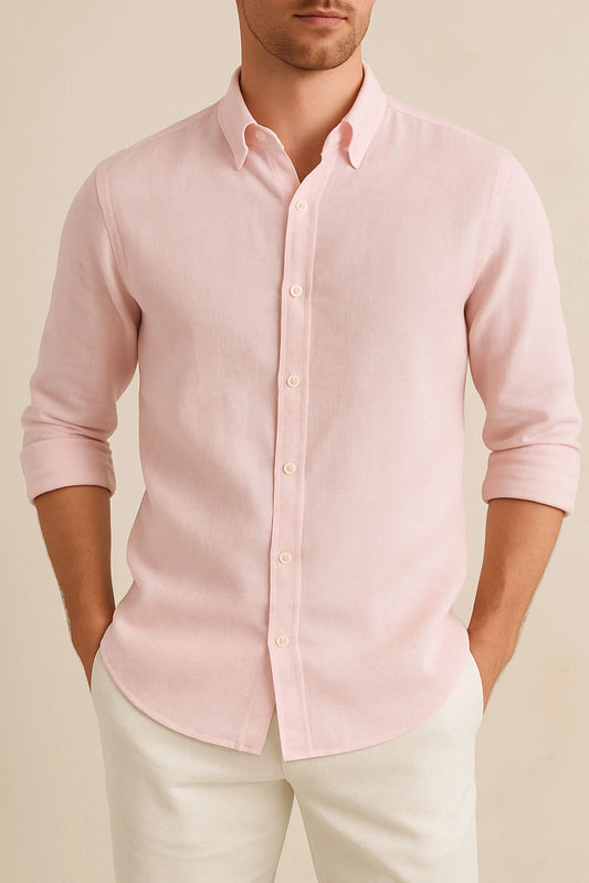 LINEN SHIRT | TEA PINK