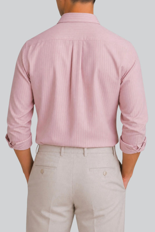 PIN STRIPED SHIRT | BUBBLE GUM