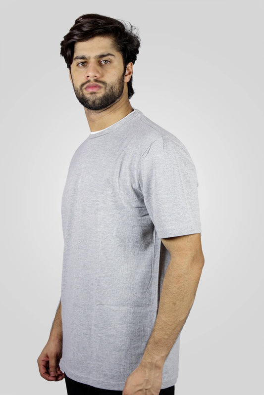 GREY TEXTURED T-SHIRT (TS01)