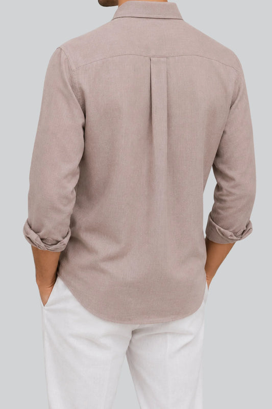 LINEN SHIRT | DUST PINK