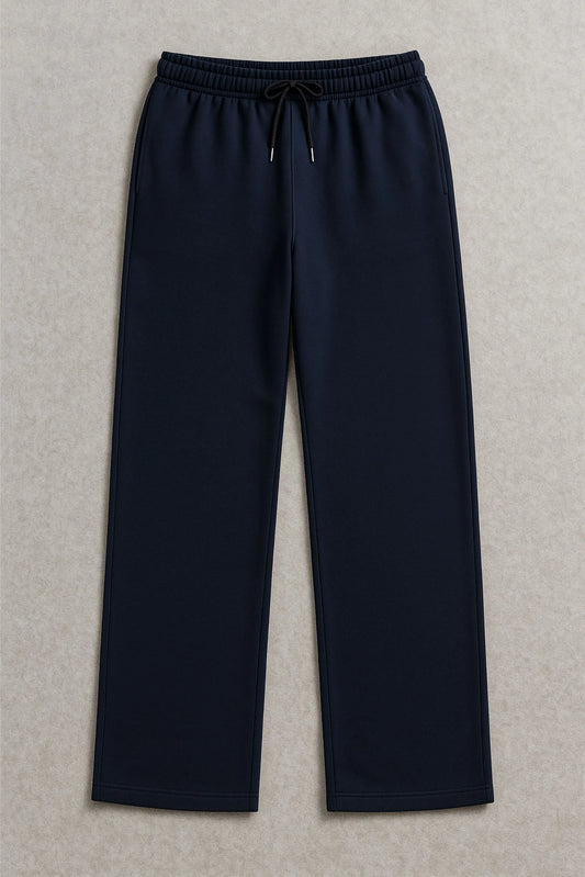 WIDE LEG BAGGY TROUSERS | NAVY