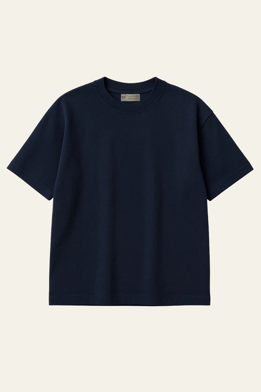 HEAVY GSM DROP SHOULDER TEE | NAVY