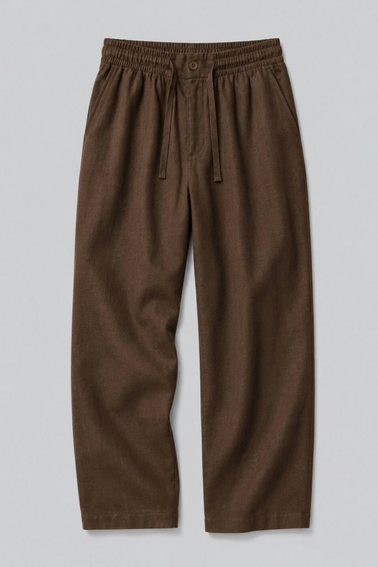 LINEN TROUSER | COFFEE BROWN