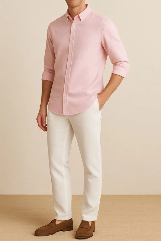 LINEN SHIRT | TEA PINK