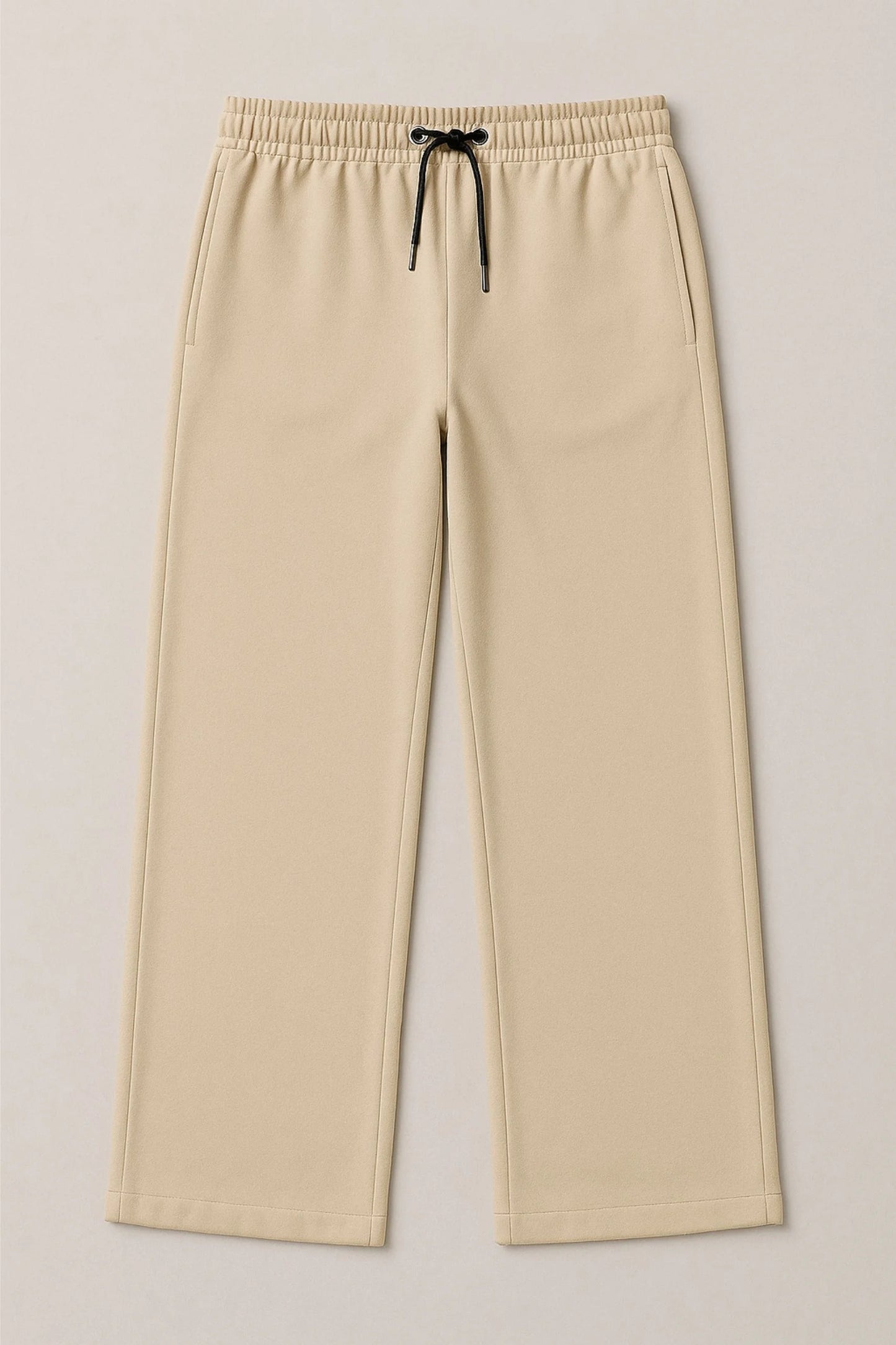 WIDE LEG BAGGY TROUSERS | BEIGE
