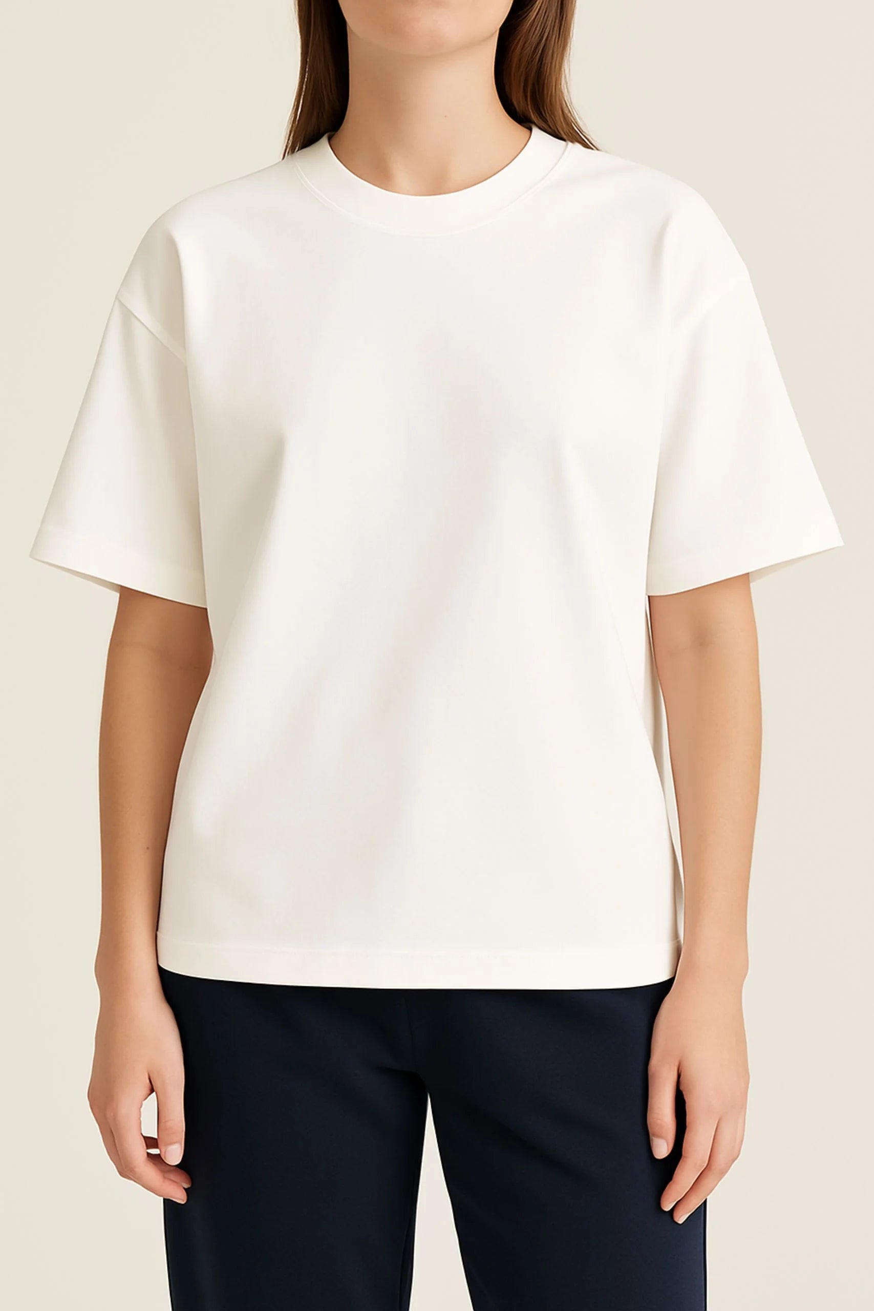 HEAVY GSM DROP SHOULDER TEE | WHITE – T A N G L U R HEAVY GSM DROP SHOULDER TEE | WHITE – T A N G L U R