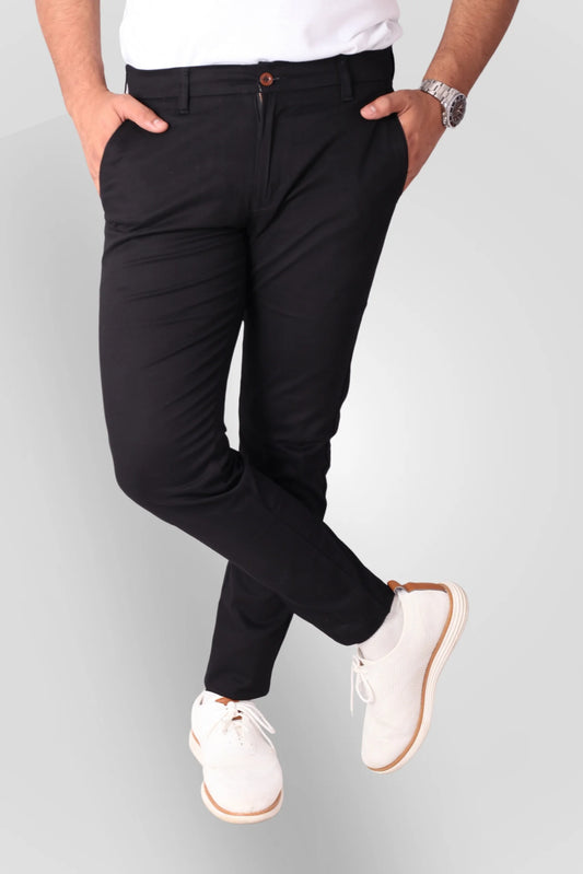 BLACK CHINO PANTS (CP02)