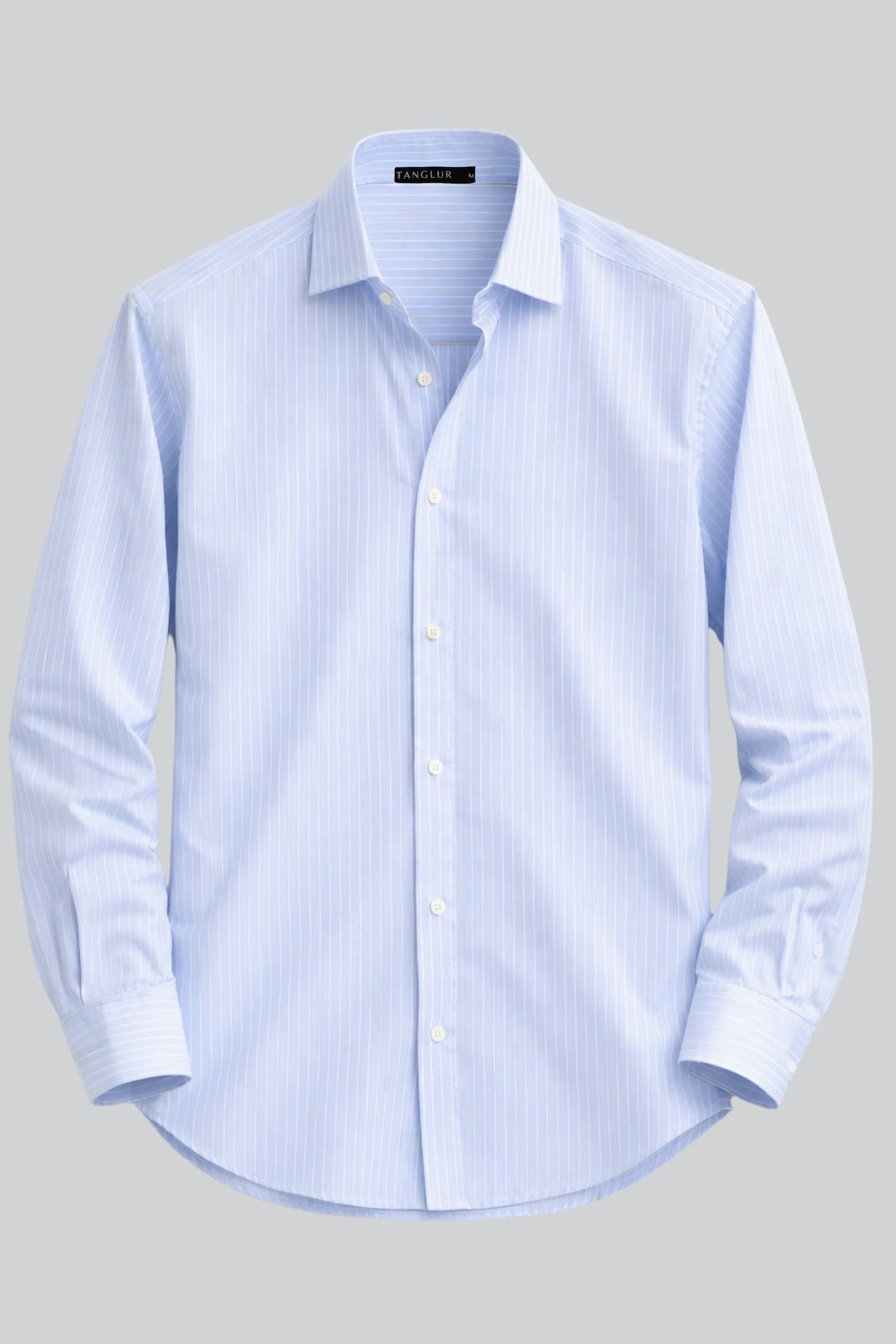PINSTRIPES SHIRT | ICE BLUE