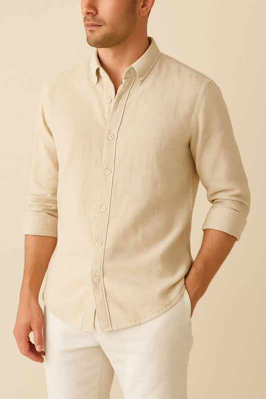 LINEN SHIRT | BEIGE