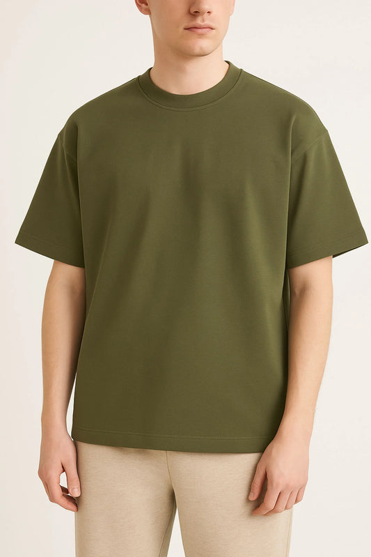 HEAVY GSM DROP SHOULDER TEE | OLIVE
