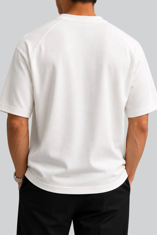 HEAVY GSM DROP SHOULDER TEE | WHITE