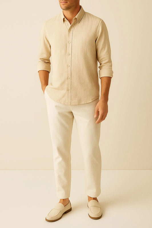 LINEN SHIRT | BEIGE