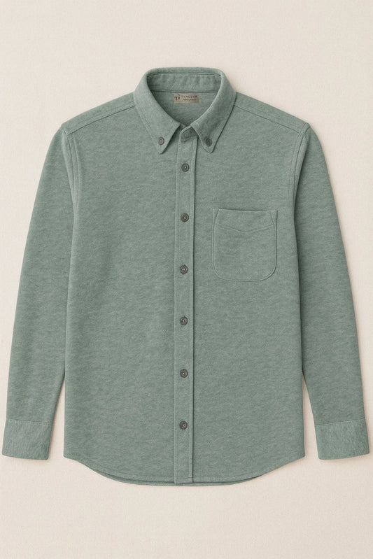 BUTTON DOWN PQ SHIRT | SAGE GREEN