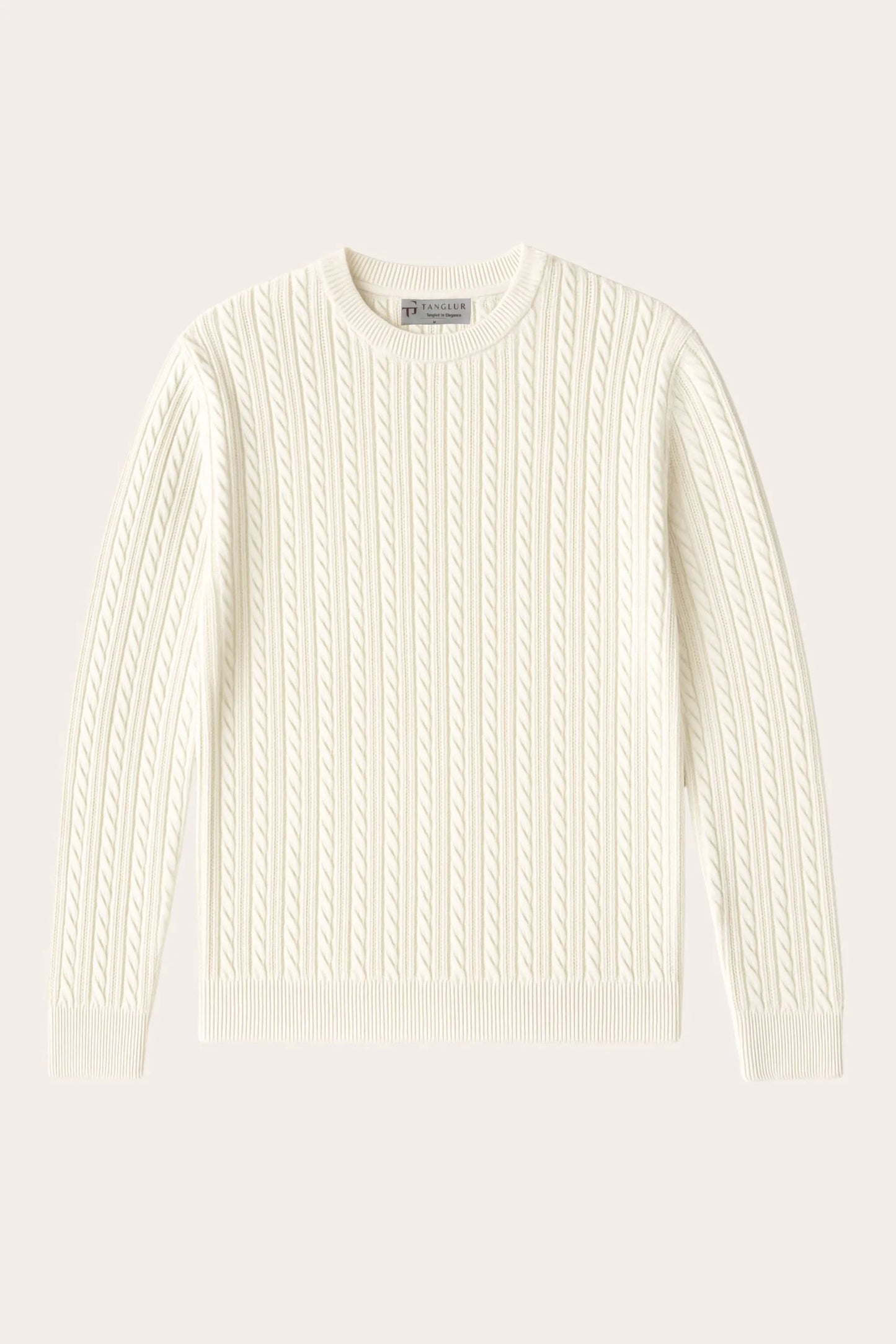 CABLE KNIT SWEATER | OFF WHITE