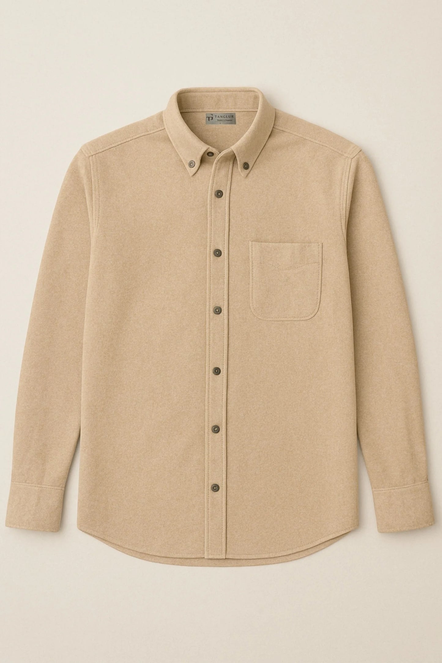 BUTTON DOWN PQ SHIRT | BEIGE