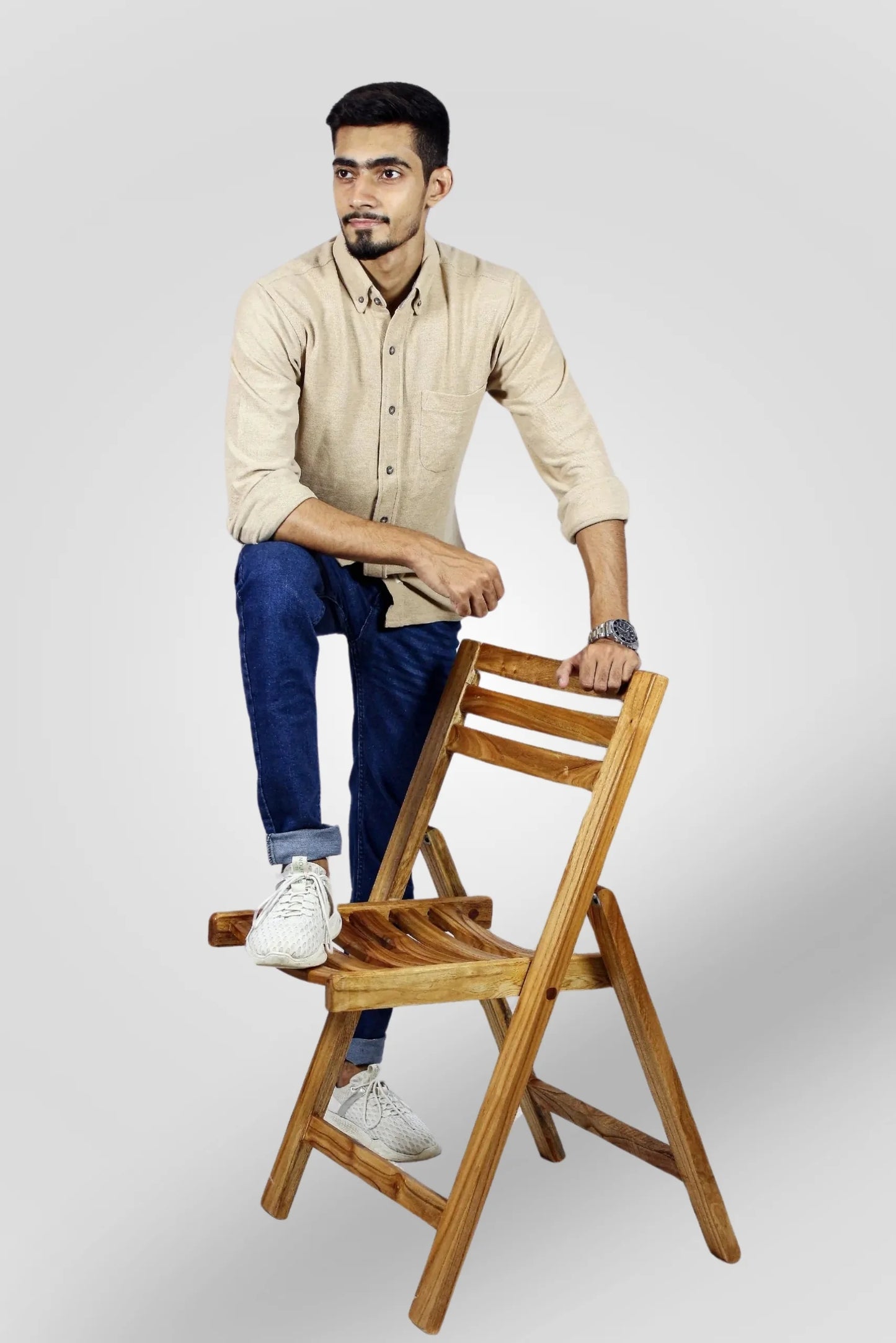 BEIGE TEXTURED SHIRT (CS01)
