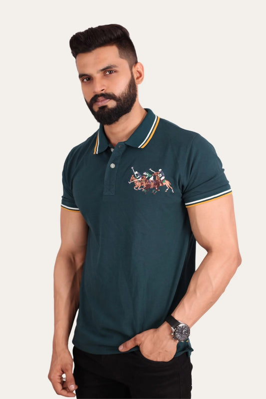 3 PONY POLO | TEAL