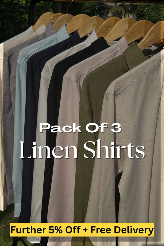 PACK OF 3 | LINEN SHIRTS