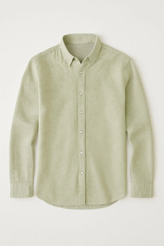 LINEN SHIRT | PISTACHIO GREEN