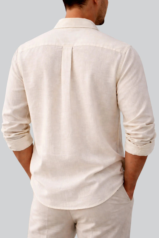 LINEN SHIRT | IVORY (OFFWHITE)