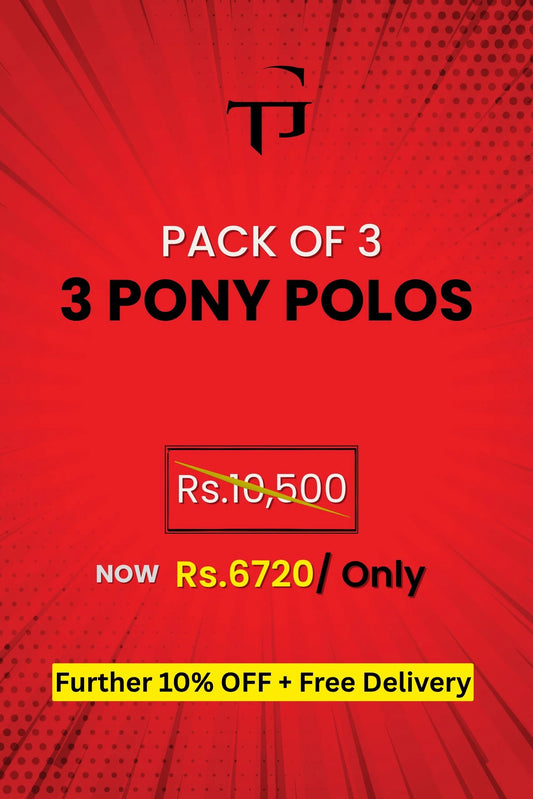 PACK OF 3 | 3 PONY POLO's
