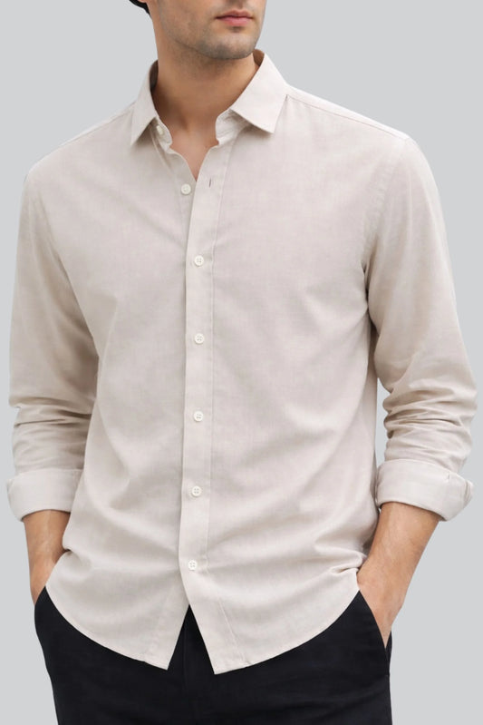 LINEN SHIRT | BEIGE