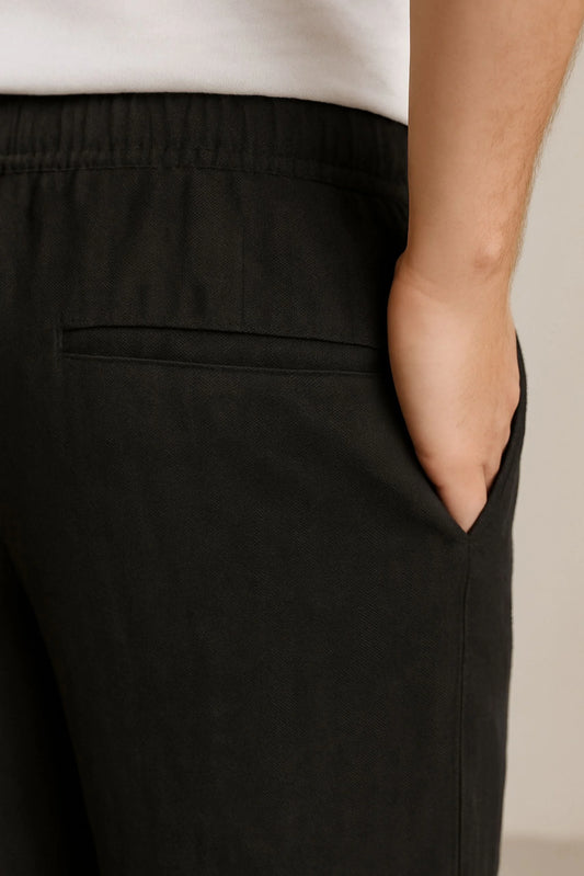 LINEN TROUSER | BLACK