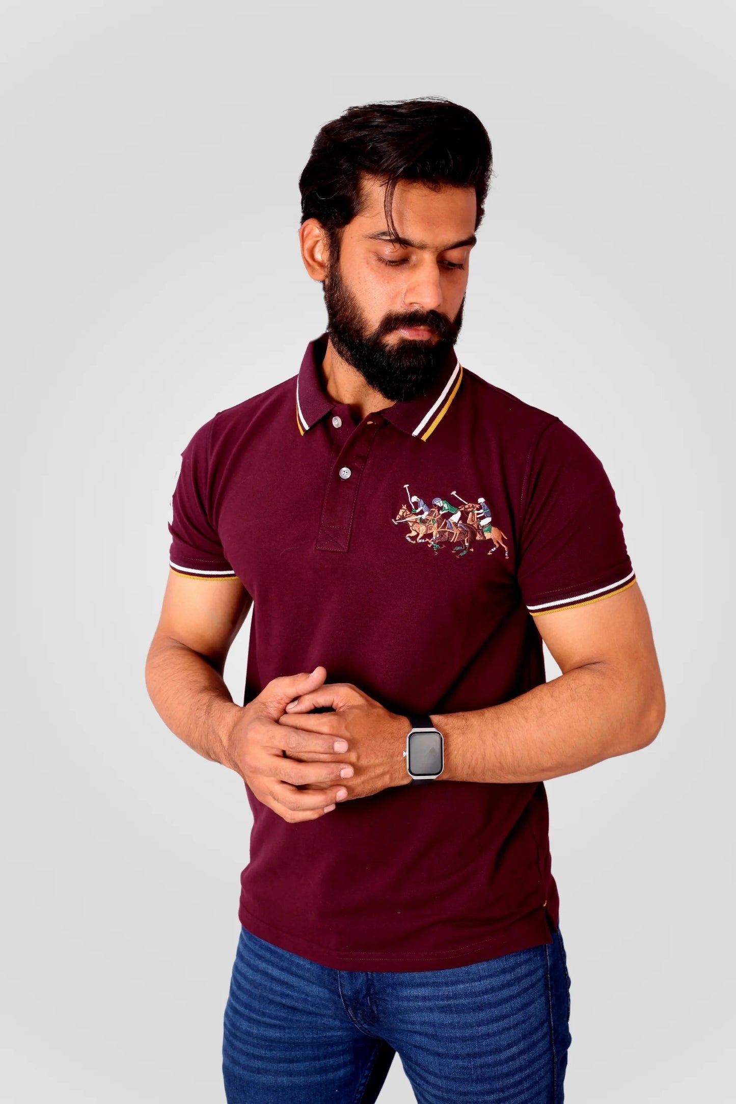 DEEP PURPLE 3 PONY POLO