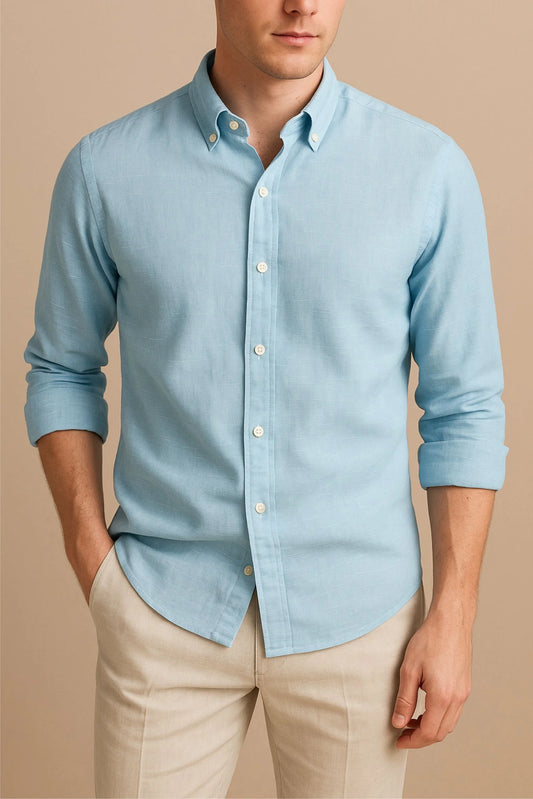 LINEN SHIRT | SKY BLUE