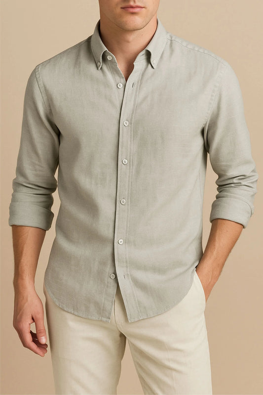 LINEN SHIRT | SLATE GRAY