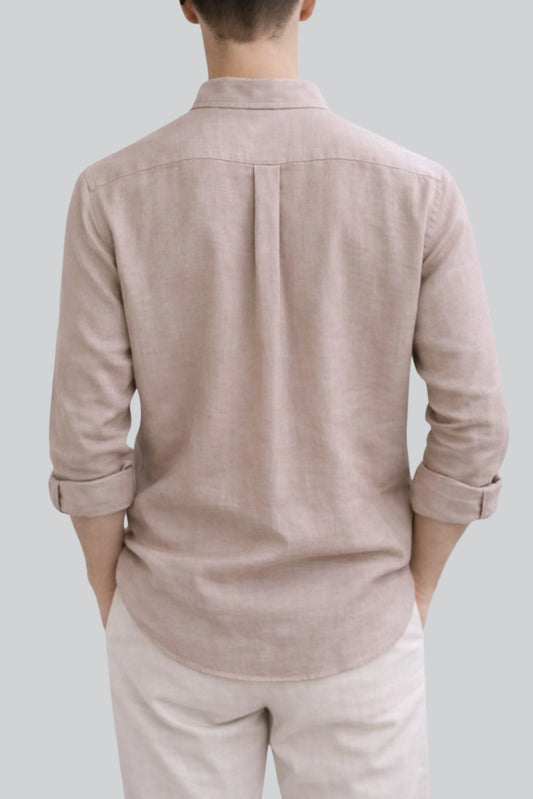LINEN SHIRT | DUST PINK