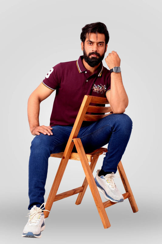 DEEP PURPLE 3 PONY POLO