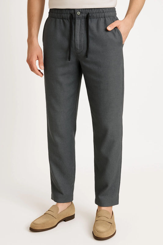 LINEN TROUSER | CHARCOAL