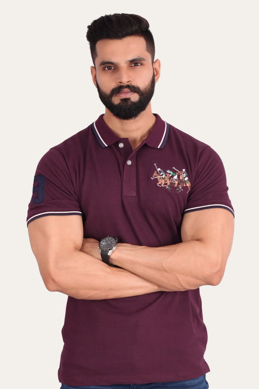 3 PONY POLO | DEEP PURPLE