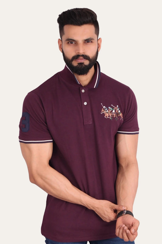 3 PONY POLO | DEEP PURPLE