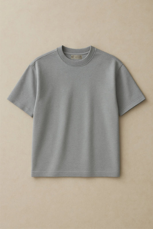 HEAVY GSM DROP SHOULDER TEE | SMOKE GREY
