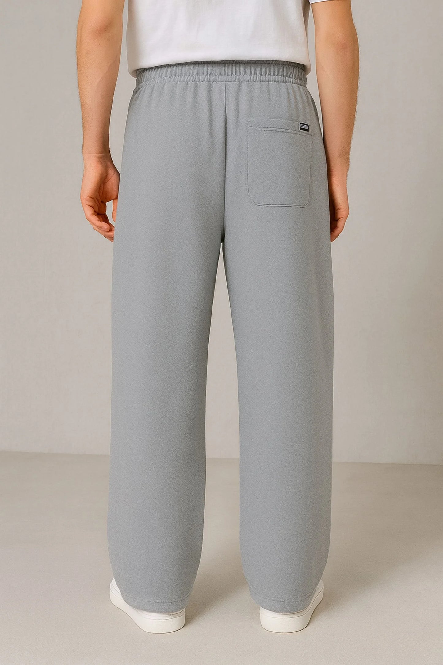 WIDE LEG BAGGY TROUSERS  | STEEL GREY