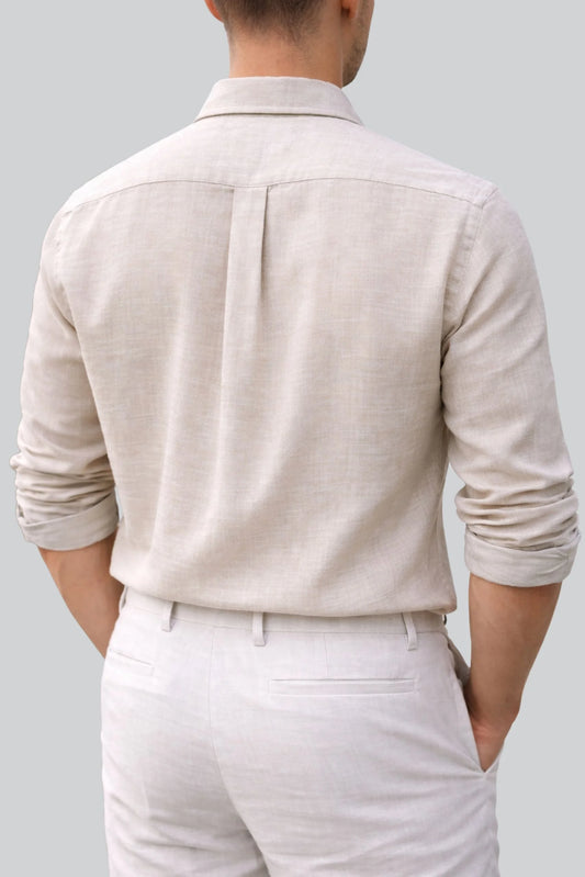 LINEN SHIRT | OAT MEAL