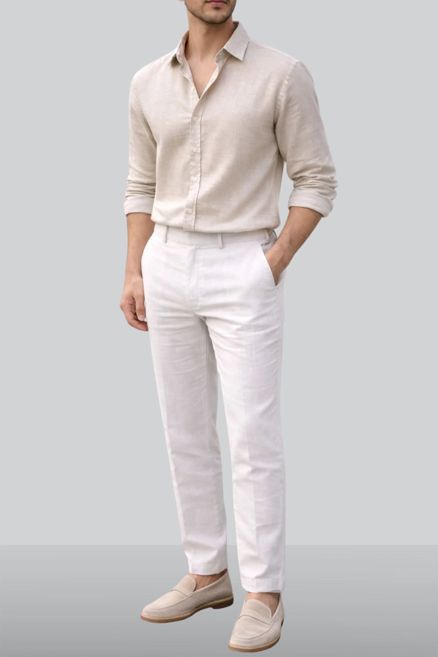 LINEN SHIRT | OAT MEAL