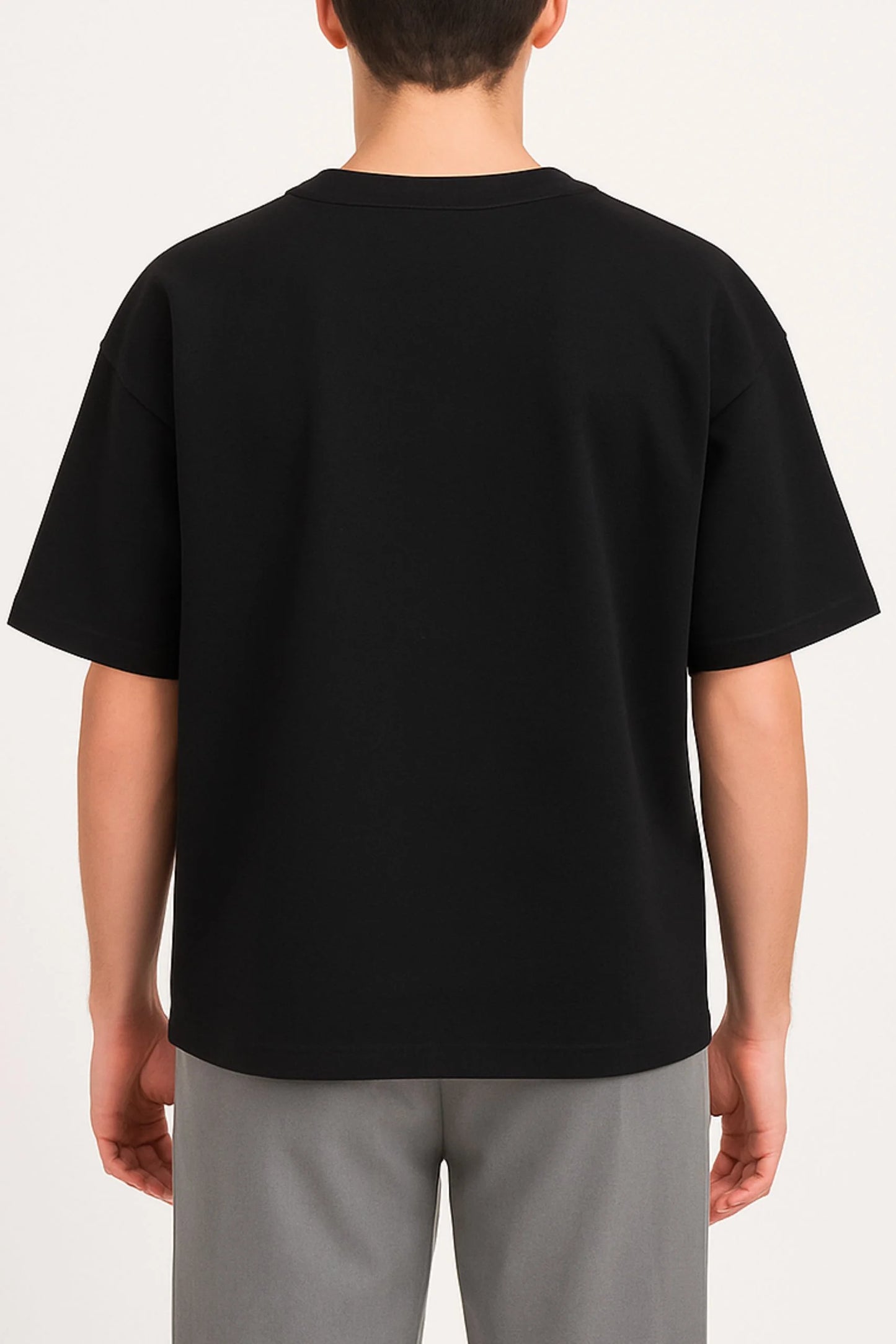 HEAVY GSM DROP SHOULDER TEE | BLACK