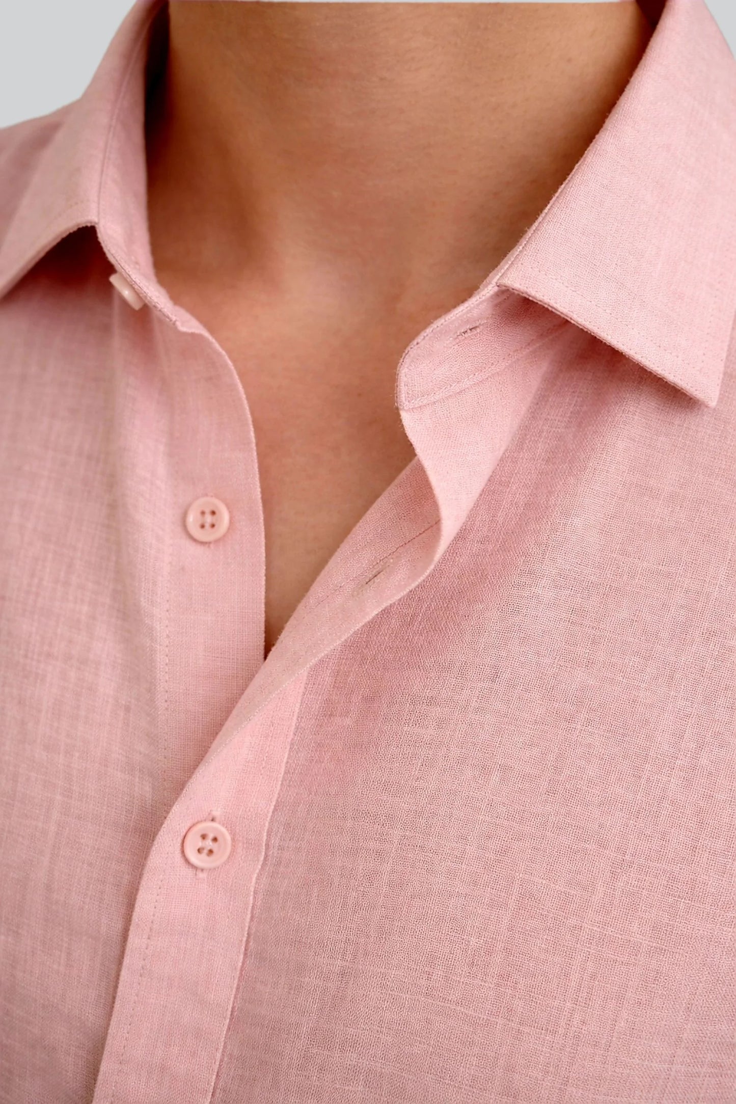 LINEN SHIRT | BUBBLE GUM