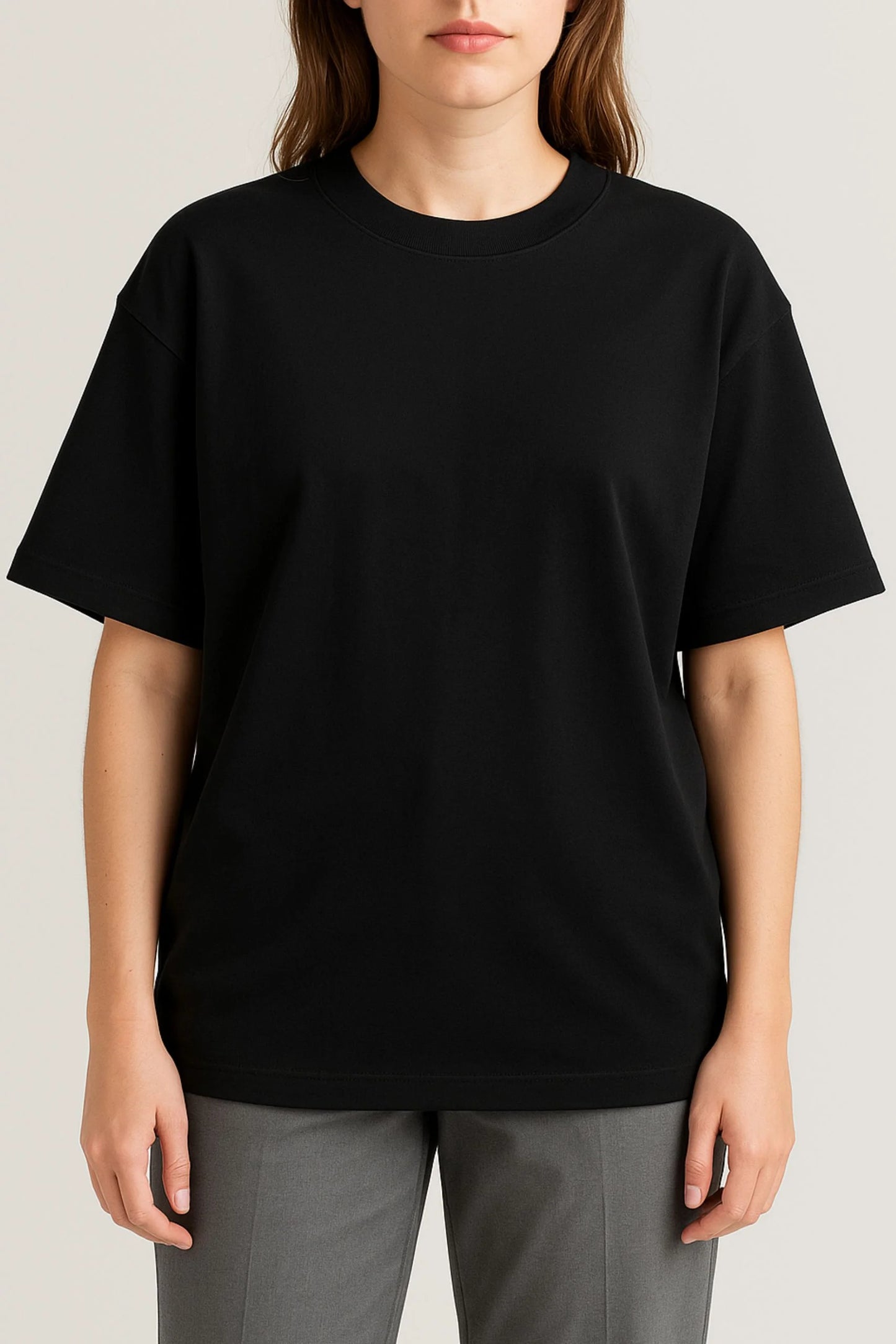 HEAVY GSM DROP SHOULDER TEE | BLACK