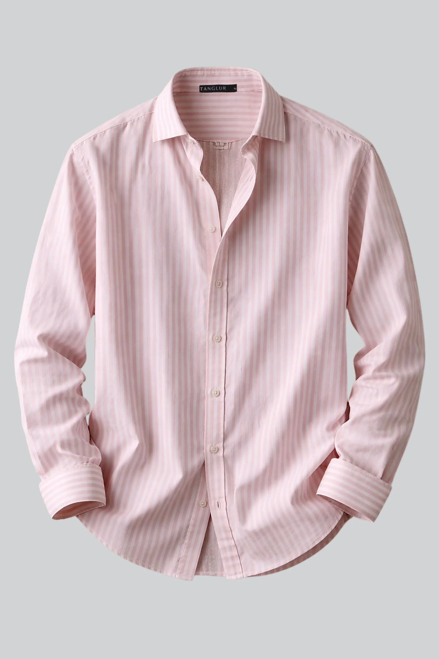 PINSTRIPED SHIRT | PASTEL PINK
